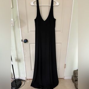 Show me your mumu black elegant long formal maxi dress prom gala bridesmaid L